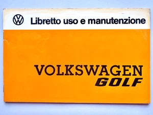 LIBRETTO USO E MANUTENZIONE VOLKSWAGEN GOLF- Edizione 1974 - Foto 1 di 24