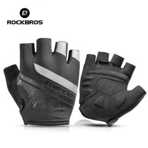 ROCKBROS Cycling Bike Full/Half Finger Short Gloves Shockproof MTB Road Bicycles - Picture 1 of 13