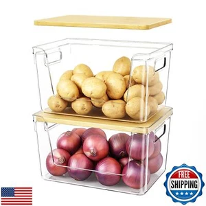 Ducoak 2 Set Pantry Organizer and Stackable Storage Kitchen,Sturdy and Durabl - Picture 1 of 5