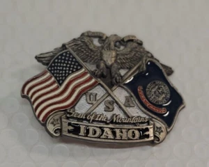 Vintage 1992 The Great American Buckle Company State of Idaho Belt Buckle - Picture 1 of 9