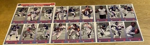 Juego completo de 3 hojas sin cortar de las tarjetas Fleer GameDay de McDonald's NFL Giants 1993 - Imagen 1 de 5