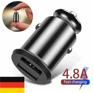 Dual USB 12V 24V Auto KFZ Ladegerät Adapter 5V 4,8A Zigarettenanzünder Stecker . - Picture 1 of 11