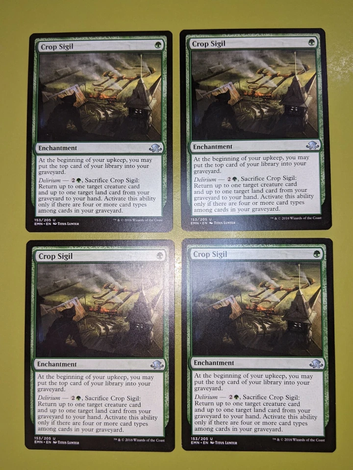 Crop Sigil x4 Eldritch Moon 4x Playset Magic the Gathering MTG  - Image 1 of 1