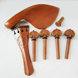 4/4 Violín Azufaifo Montaje Madera Cordal Mentón Clavijas Talla Violón Cordiera - Imagen 1 de 1