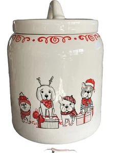 FRENCH BULLDOG AND BOSTON TERRIER AND FRIENDSHOLIDAY DECORATIVE JAR SALE SALE !! - Picture 1 of 7