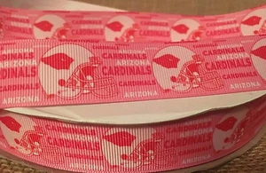 1 yard of 1" ARIZONA CARDINALS Inspired Grosgrain Ribbon (Pink) - Picture 1 of 1
