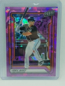 Joey Bart 2019 Panini VIP National Purple Cracked Ice/99 San Francisco Giants - Imagen 1 de 2
