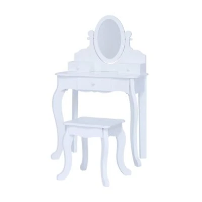 Fantasy Fields Little Princess Rapunzel Vanity, Mirror, Drawers and Stool, White - Image 1 of 4