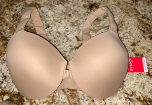 SPANX Bra-Llelujah Front Close Underwire Contour Molded NUDE Bra NEW Womens 32DD - Picture 1 of 8