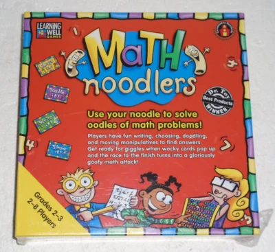 Math Noodlers Grades 2-3 Learning Well Math Board Game NEW - Image 1 of 4