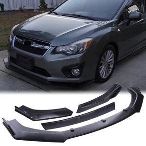 For Subaru Impreza WRX STI Matte Front Bumper Lip Spoiler Splitter Body Kit - Picture 1 of 12