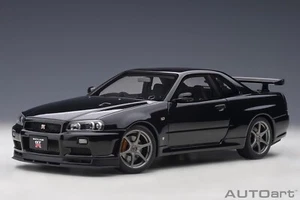 Modellauto Nissan Skyline GT-R R34 V-Spec II Auto Diecast schwarz AutoArt 77407 1:18 - Bild 1 von 16
