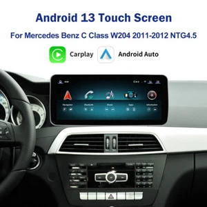 Pantalla táctil Android de 10,25" CarPlay integrada para Mercedes Clase W204 C 2011-2014 - Imagen 1 de 8