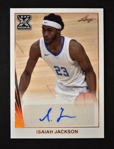 2021-22 Leaf Memories Basketball 1990 Base Auto Bronze #BA-IJ1 Isaiah Jackson