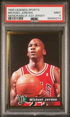 ФУТБОЛКА PSA 9 КАК НОВАЯ 1995 LEGENDS СПОРТИВНЫЕ СУВЕНИРЫ МАЙКЛ ДЖОРДАН NO23 06274 B190 - Изображение 1 из 2