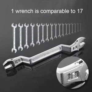 Double end adjustable Bending wrench Multifunctional chromium vanadium steel sel - Picture 1 of 6