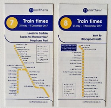 Northern Trains Timetables Numbers 7 and 8 from 21 May 2017 (new)