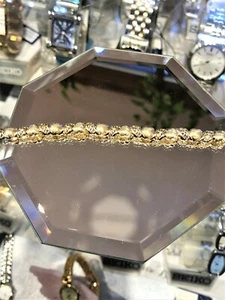 Bracelet 14kt Gold Jewelry Heart Bracelet Link Pattern Design – Jewelry Gift - Bild 1 von 9