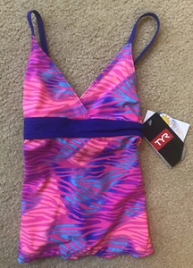 TYR Dreamland Claire Tank Girl's Size S (6/6X) Pink Multi - Picture 1 of 3