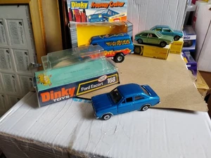 Vintage Boxed Model Dinky Toys 168 Ford Escort MK1 In Blue  - Picture 1 of 11