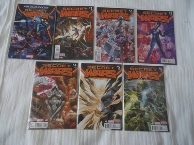 Marvel Comics Secret Wars set 2015 0,1,2,3,4,5,6,7,8,9 M/NM w/ FCBD Doctor Doom - Image 1 of 2