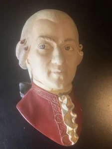 Bossons Chalkware Head Mozart 1991 Handpainted Collection Made In England - Bild 1 von 7