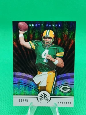 2005 Upper Deck Reflections Brett Favre Black Sp /25 - Image 1 of 4