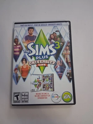 Sims 3 Plus University Life: Limited Edition (Windows/Mac, 2013) Good Condition - Image 1 of 4