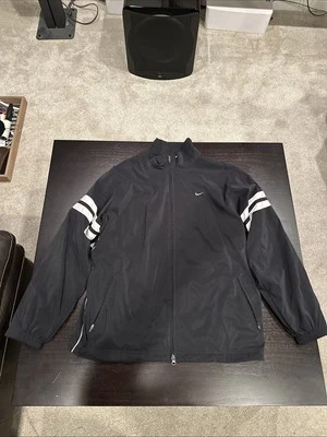 Nike Challenge Court Men’s Tennis Black Jacket L Andre Agassi John McEnroe - Image 1 of 4