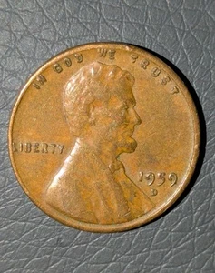 1959-D 1c Memorial Cent Brown Bn Clean Extra Fine - Picture 1 of 12