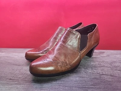 Zapatos para mujer Munro American 8M mocasines sin cordones marrón tacones amortiguadores Foto 1 de 4