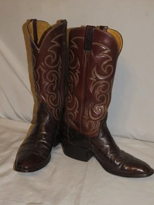 Vintage Denton Wells Stiefel Straußenbeine Stiefel 9 - Bild 1 von 7