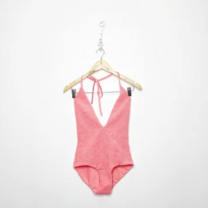 TORI PRAVER SWIMWEAR Sienna Shirred Swimsuit one piece pink WOMENS SMALL s - Picture 1 of 5