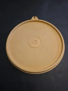 Vintage Tupperware 238 Round 5” Replacement LID Used B Tab Beige Tan - Picture 1 of 4