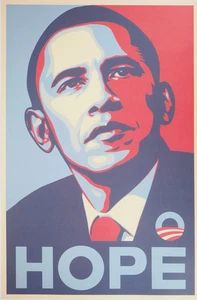 Shepard Fairey (Obey) : Hope (Obama) - Lithografie Offset - Bild 1 von 5