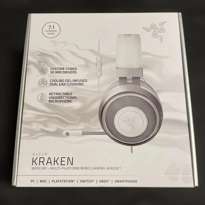 RAZER Kraken Gaming Headset Mercury White RZ04-02830400-R3M1 3.5Mm Lightweight - Image 1 of 4