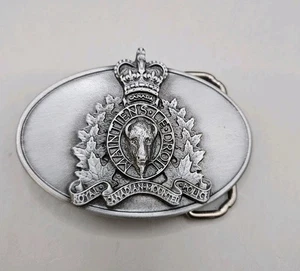 Hebilla de cinturón de policía montada Royal Canadian RCMP de colección hecha en Canadá  - Imagen 1 de 5