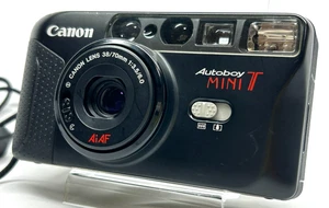 Canon Autoboy MINI T Point & Shoot AF analoge Kleinbildkamera [fast neuwertig] mit Umhängeband - Bild 1 von 13