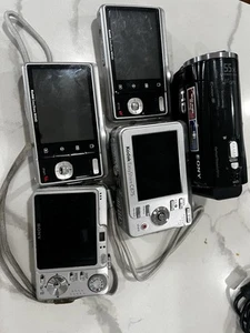 X3 Kodak Camerasa nd 2 Sony Cameras. 1 Without Battery, no Charger For All - Picture 1 of 4