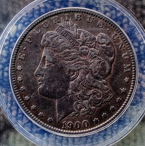 1900 O  Morgan Silver Dollar ANACS Graded EF 45 Condition. - Picture 1 of 4