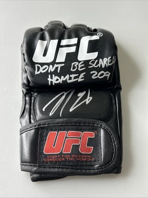 Nick Diaz “don’t Be Scared Homie 209” Inscribed Autographed Glove with PSA - Image 1 of 4
