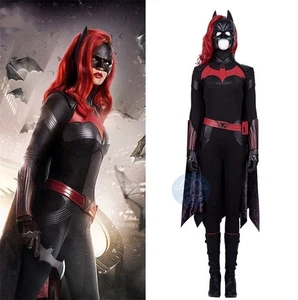 Superhero Batwoman Bodysuit Batman Women's Cosplay Jumpsuit Outfits Halloween - Picture 1 of 25