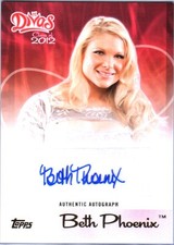 WWE Beth Phoenix Topps Divas Class of 2012 Authentic Autograph Card