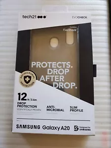 Tech21 Evo Check Series Case for Samsung Galaxy A20 - Smokey Black - Picture 1 of 6