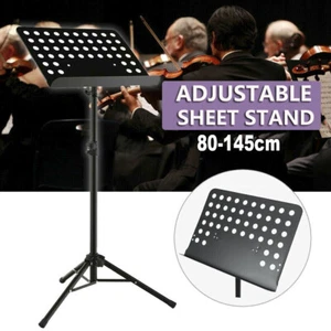 Adjustable Music Stage Stand Heavy Duty Metal Music Sheet Conductor Folding - Picture 1 of 10