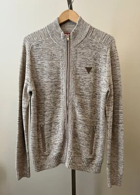 NUEVO ADIVINA Para Hombre Talla Grande CHARLES JASPEADO CREMALLERA SUÉTER SIMULADO BEIGE TOSTADO Foto 1 de 4