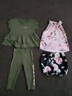12-18 MONTH GIRLS BUNDLE FIRETRAP OUTFIT + YOU ARE BEAUTIFUL LEGGINGS SET USED