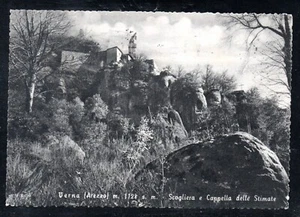 Cartolina Verna Arezzo Scogliera e Cappella delle Stimate (CR832) - Picture 1 of 2