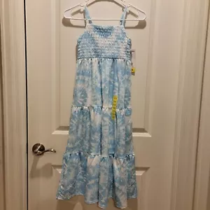 32 Degrees Girls Maxi Dress (Blue Tie Dye, SMALL 7/8) NWT - Picture 1 of 7