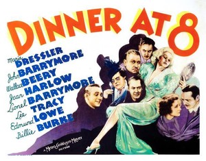 Dinner At Eight Lobby Card Lee Tracy Marie Dressler Billie Burke Old Movie Photo
